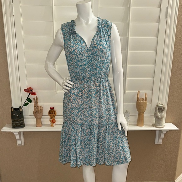 Rebecca Taylor Provence Silk Paisley Floral Dress - Picture 1 of 11